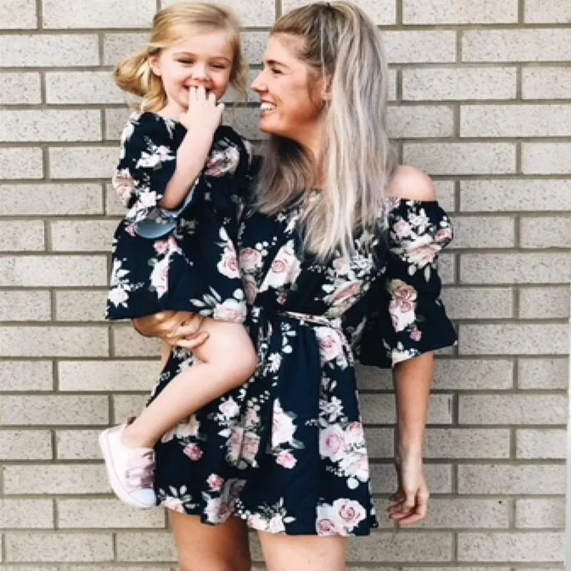 2021 Family Matching Clothes Mother And Daughter Woman Dress