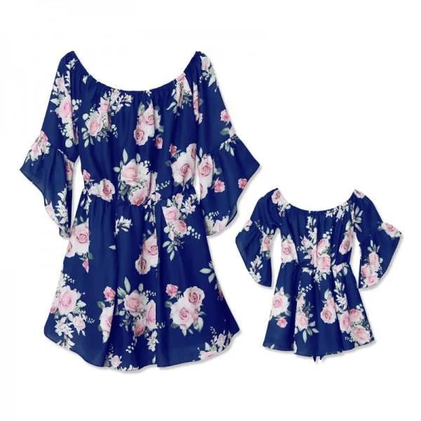 2021 Family Matching Clothes Mother And Daughter Woman Dress