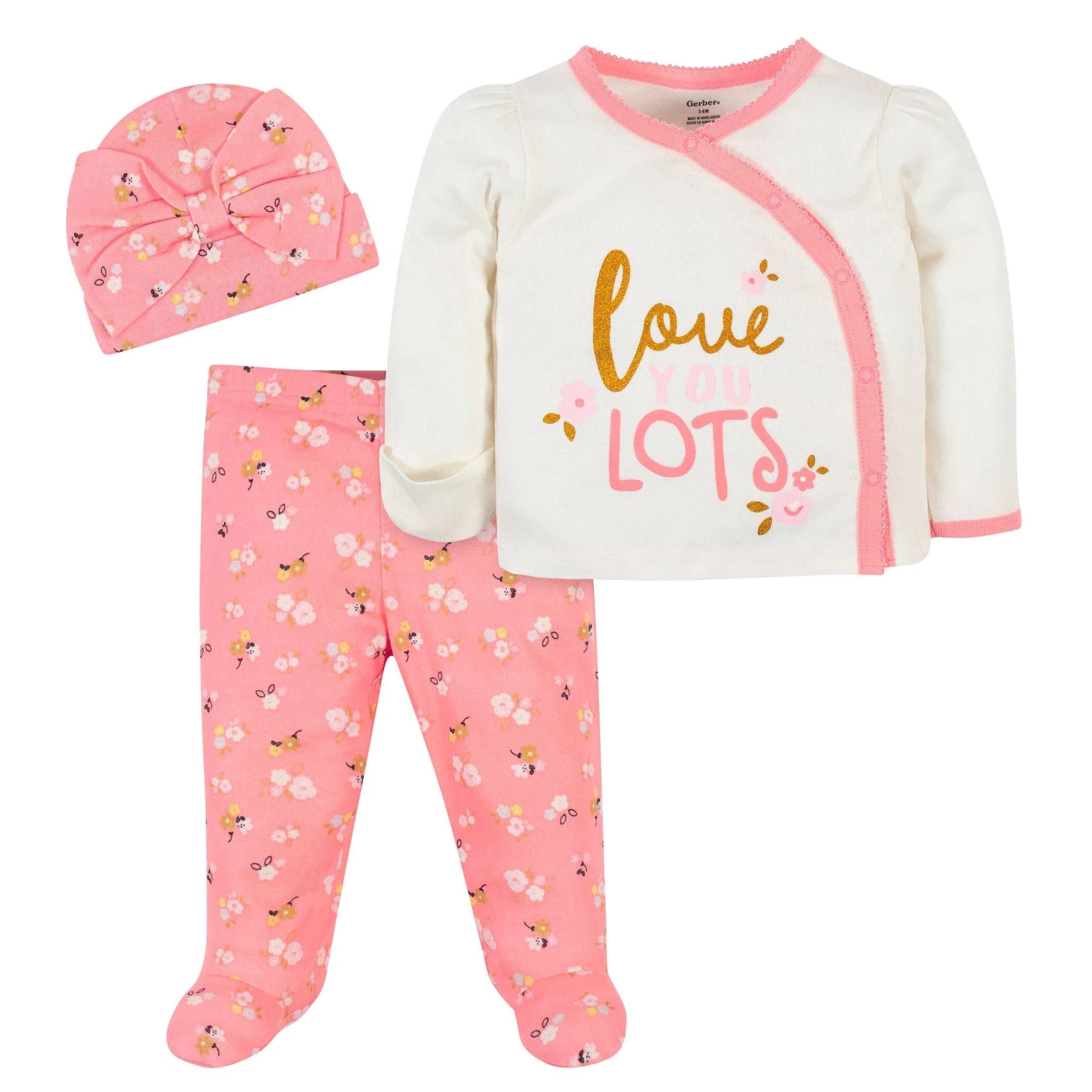 3-Piece Baby Girls Ballerina Take Me Home Set