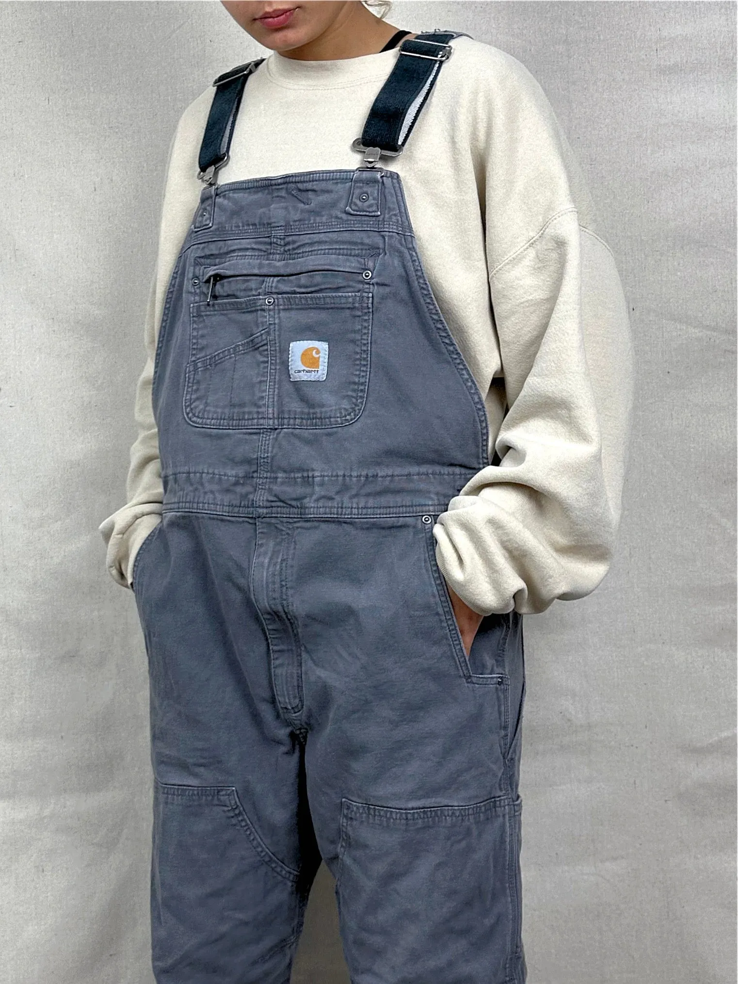 90's Carhartt Heavy Duty Vintage Dungarees/Overalls up to Size 38"