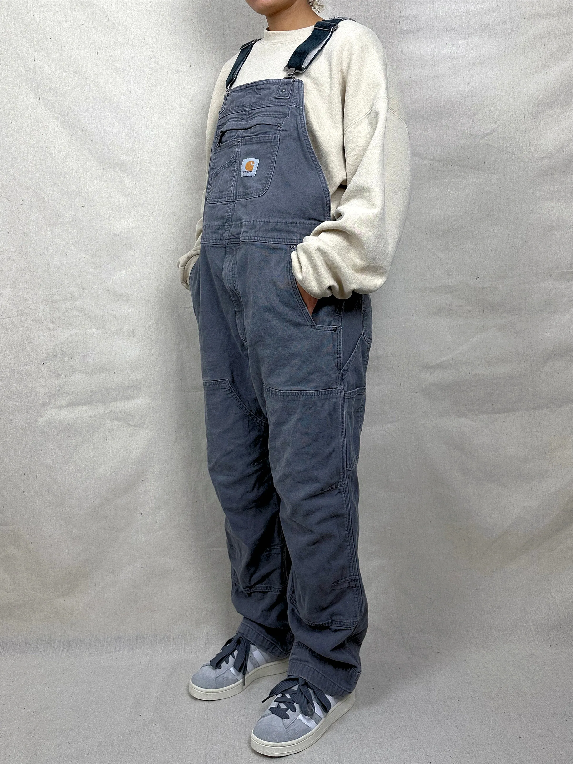 90's Carhartt Heavy Duty Vintage Dungarees/Overalls up to Size 38"