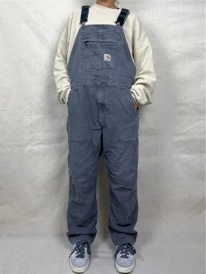 90's Carhartt Heavy Duty Vintage Dungarees/Overalls up to Size 38"