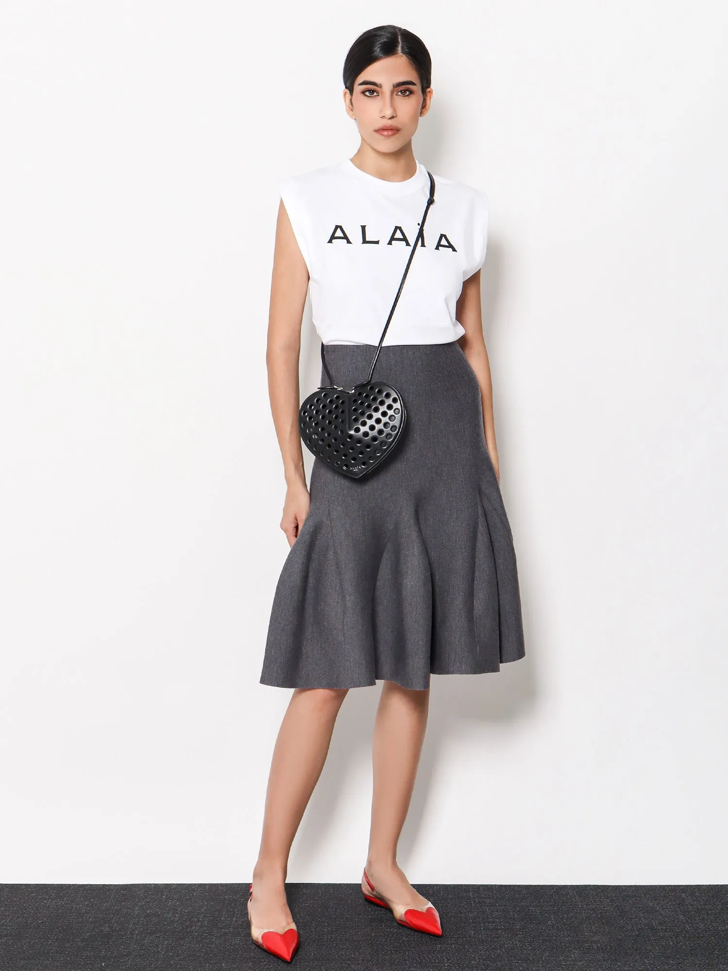Alaia Virgin Wool Blend Skirt