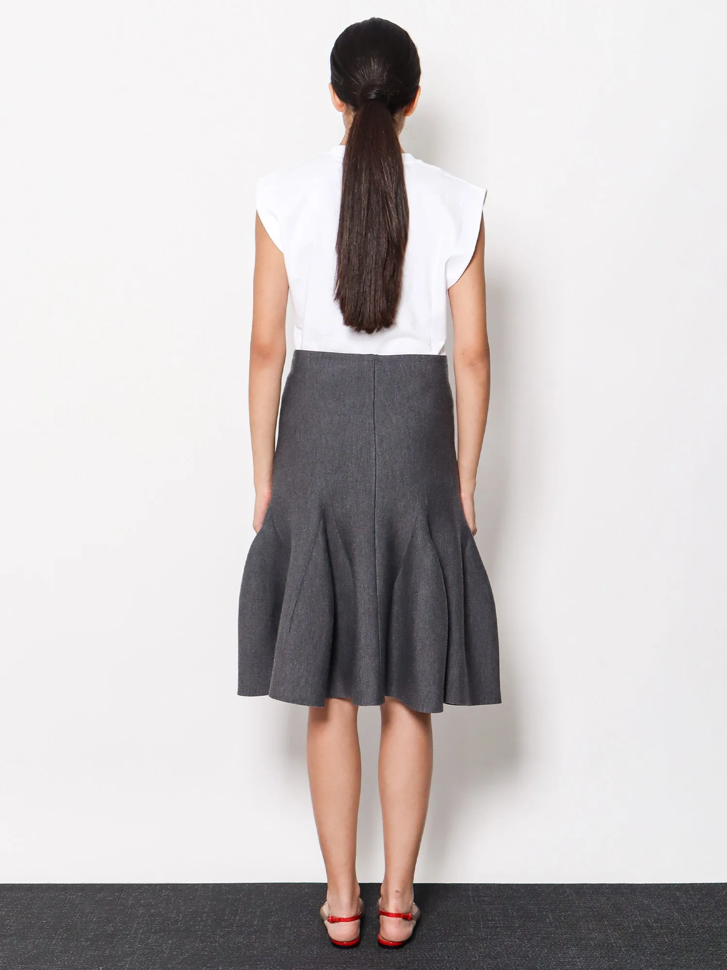 Alaia Virgin Wool Blend Skirt