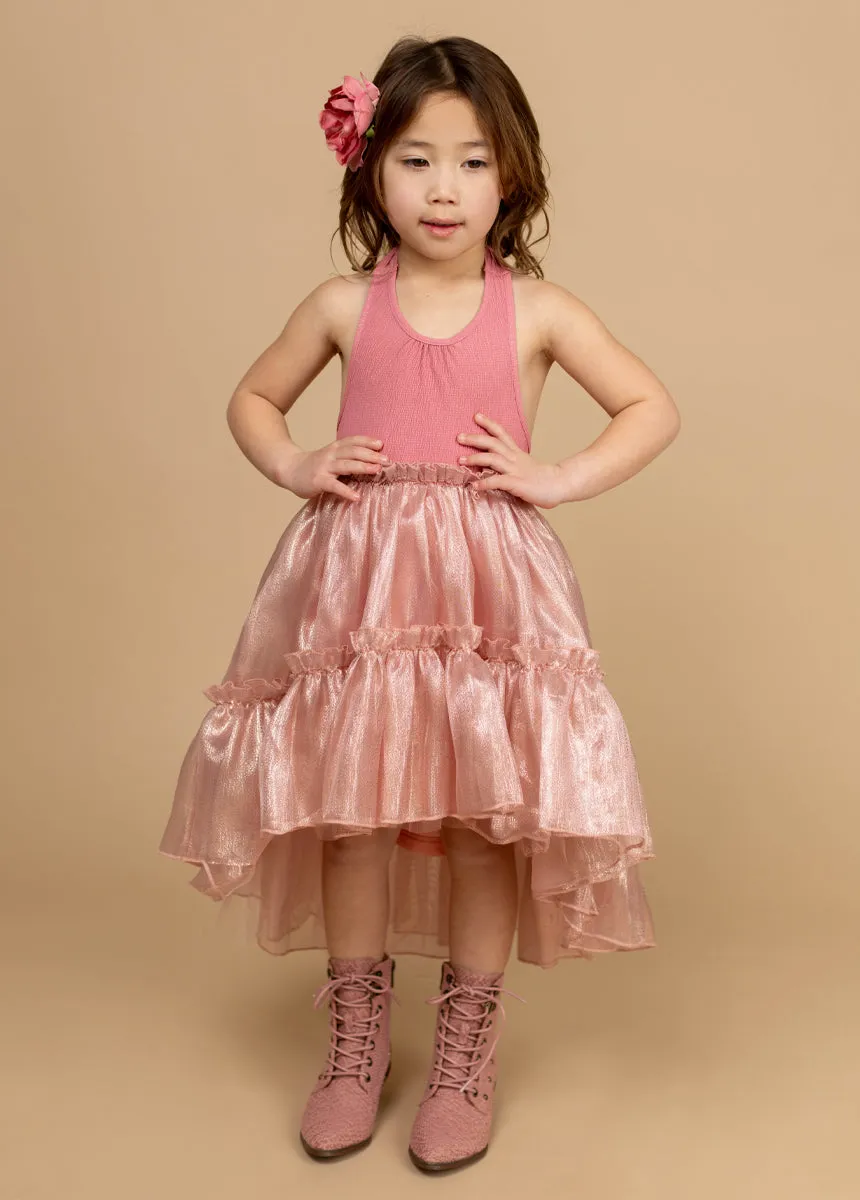 Arlette Dress in Bright Pink