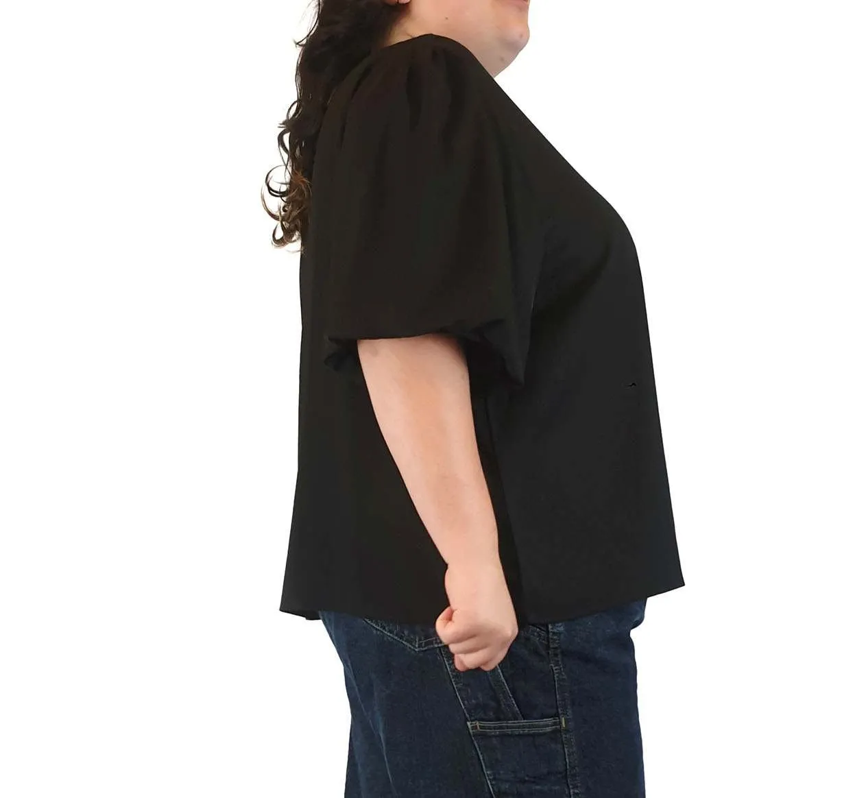 Atmos & Here black elora blouse size 26