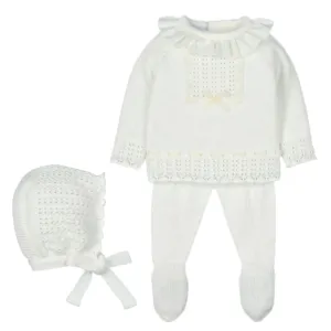 Baby Girls Cream Knitted Set