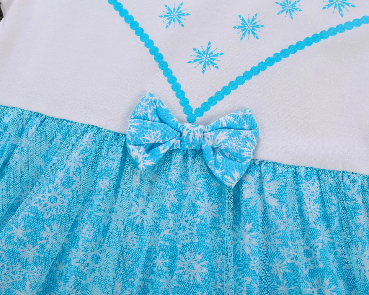 Baby Girls Princess Dresses Costume Snow Party Dress up Dress with Snow Cape
