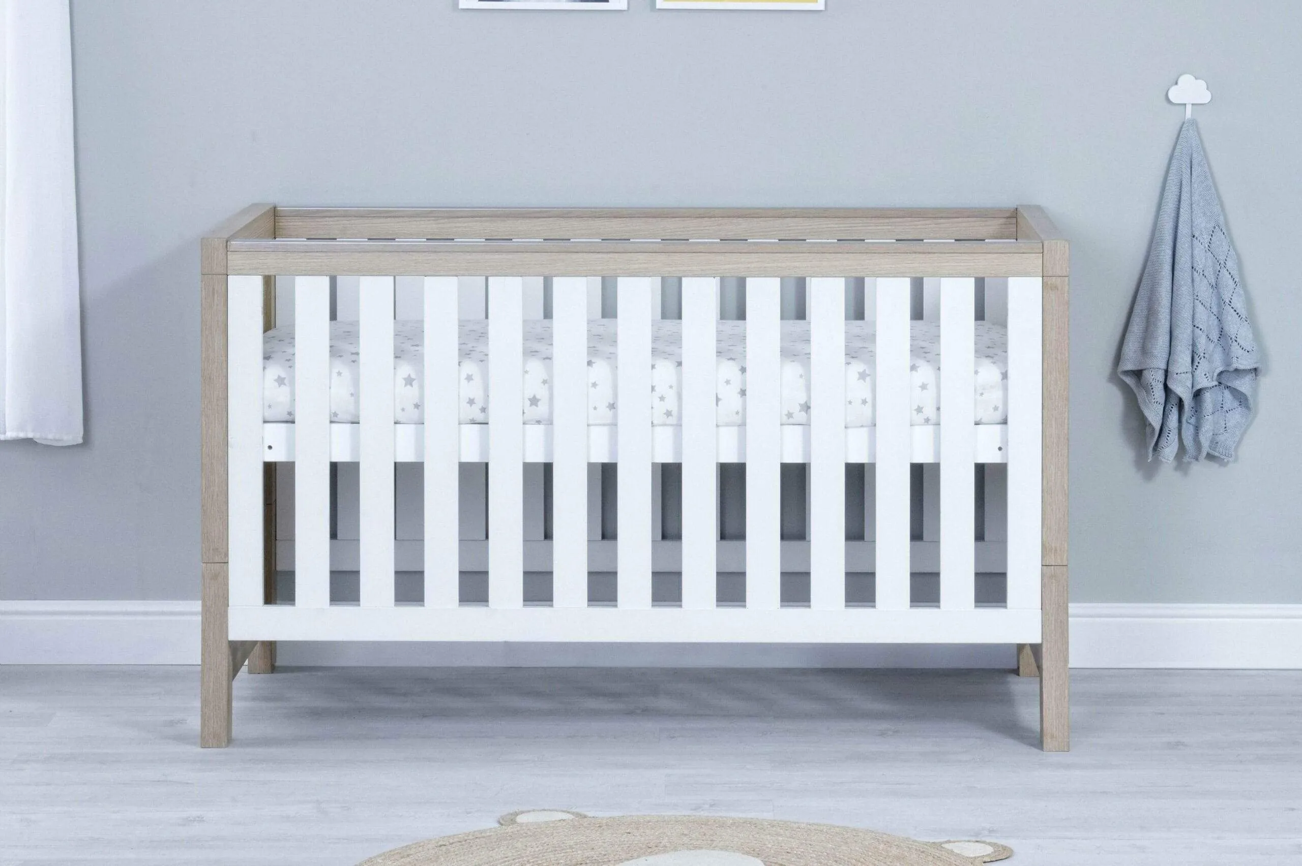 Babymore Luno 3 Piece Furniture Set - White Oak