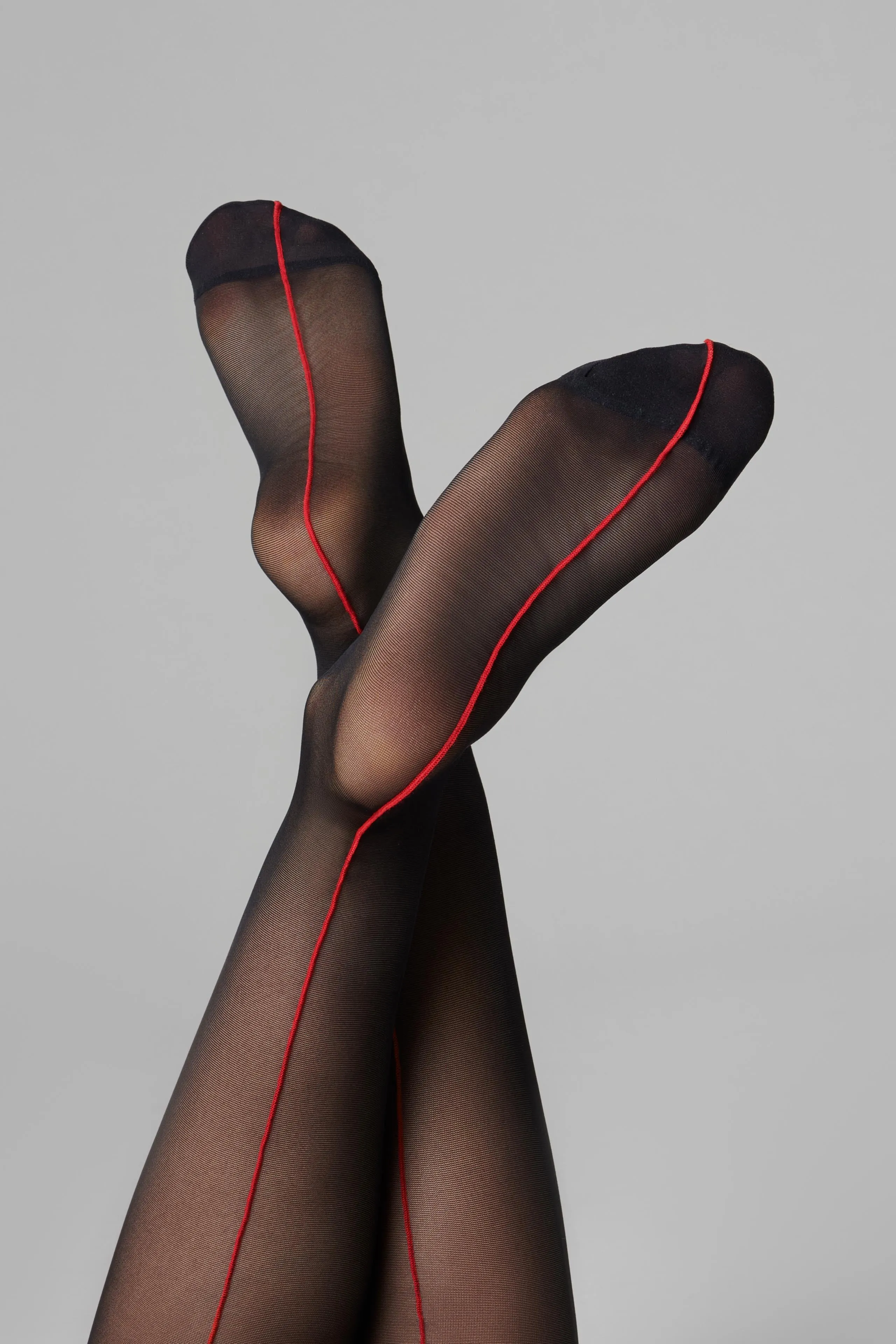 Back seamed garter stockings 20D - Les Coquetteries