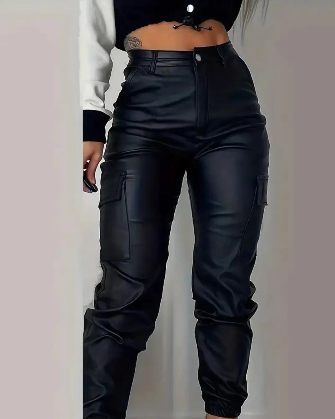 Baya® | Casual Black Cargo Pants