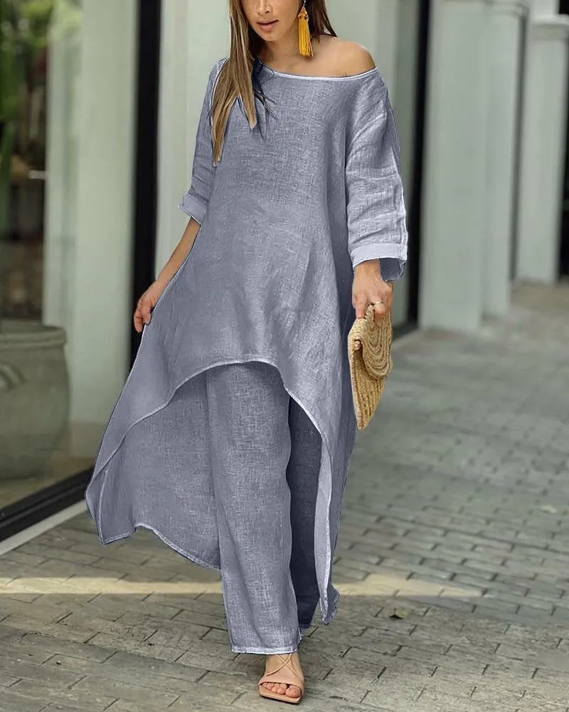 Begoña® | Casual linen set for women