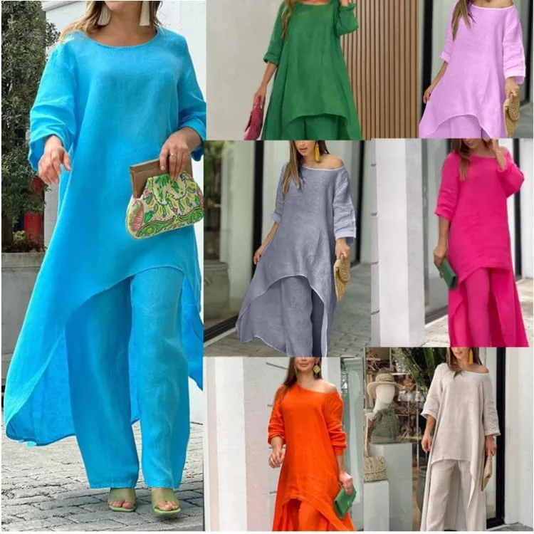 Begoña® | Casual linen set for women