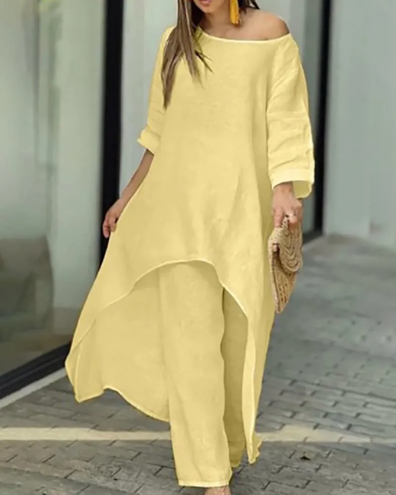 Begoña® | Casual linen set for women