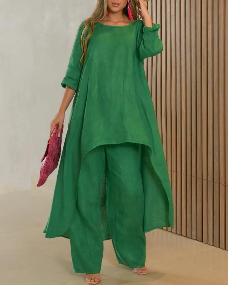 Begoña® | Casual linen set for women