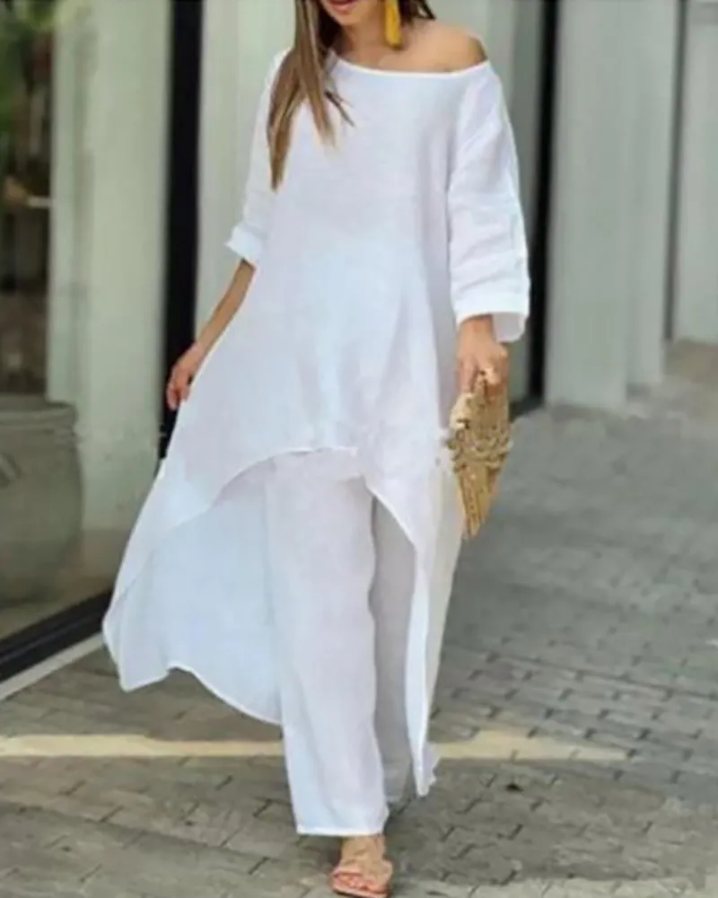 Begoña® | Casual linen set for women