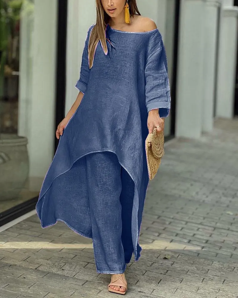 Begoña® | Casual linen set for women