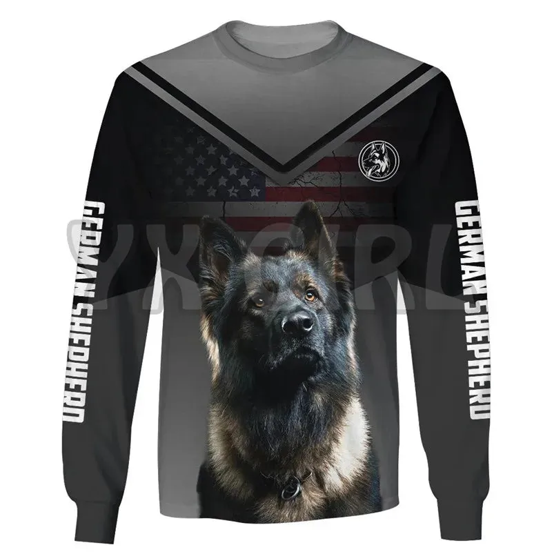 Best Friend For Life German Shepherd 3d Printed Sweatshirts Men For Women Pullovers Unisex Tops