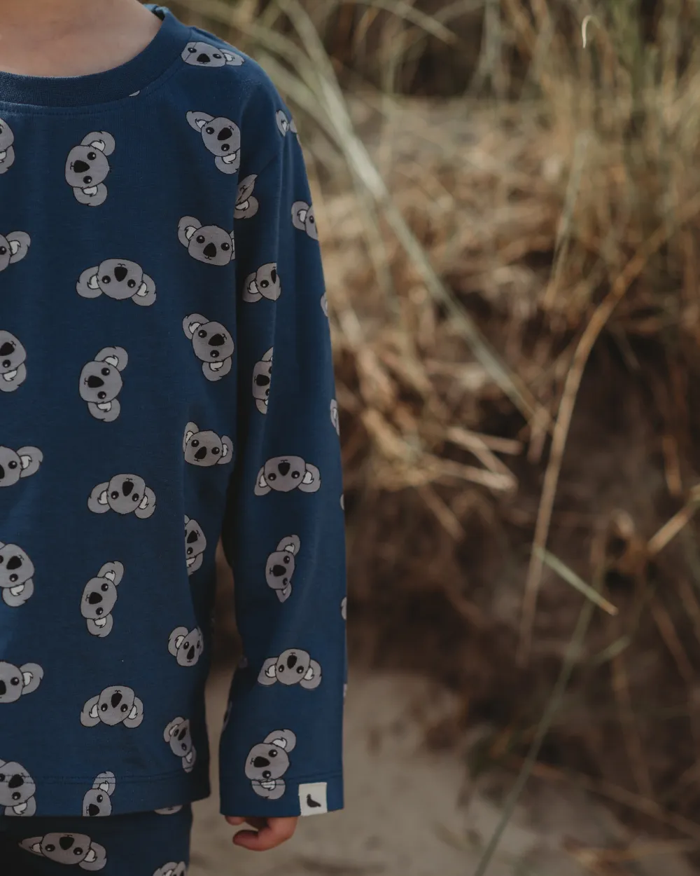Blue Koala Print Top