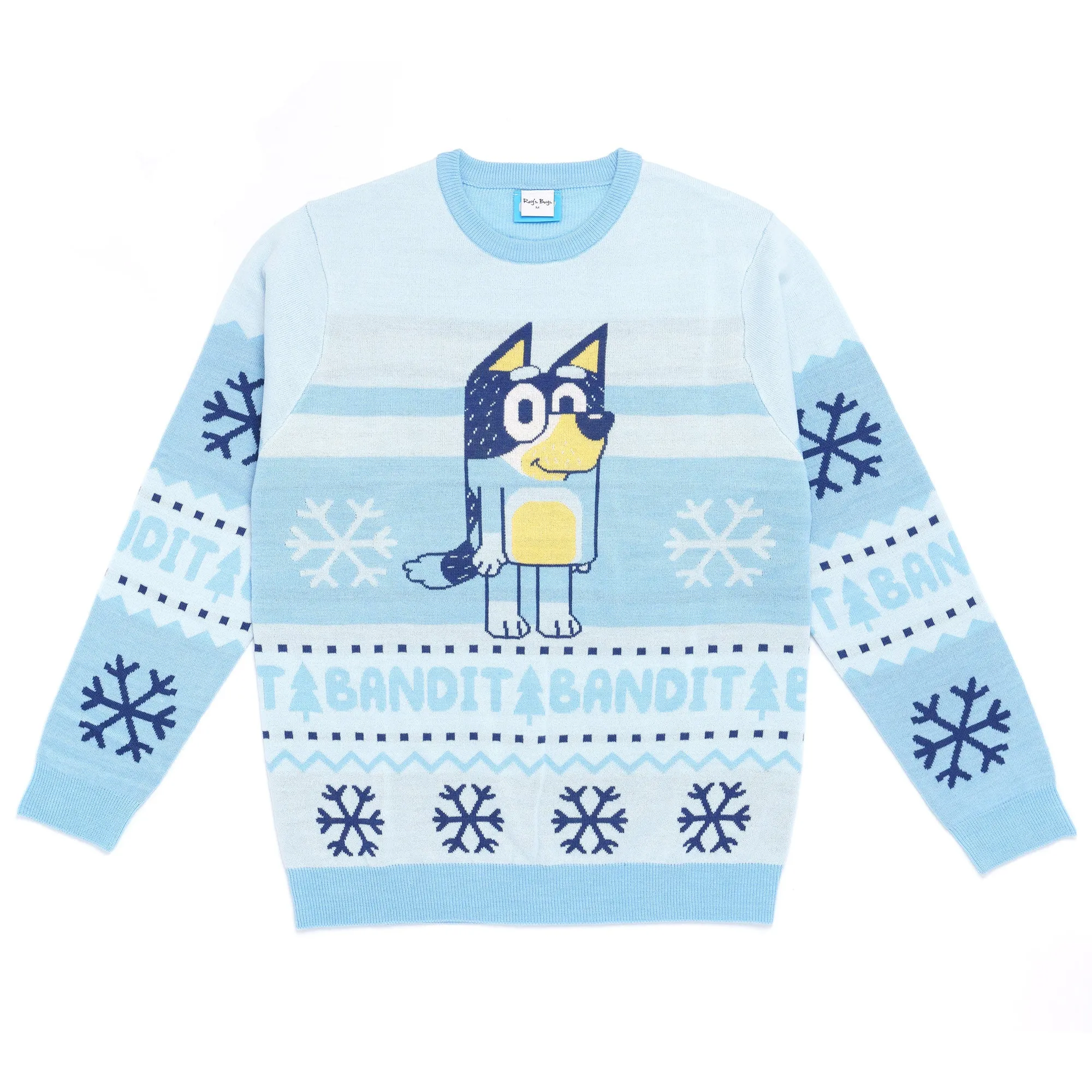 Bluey 'Bandit' Adults Knitted Christmas Jumper