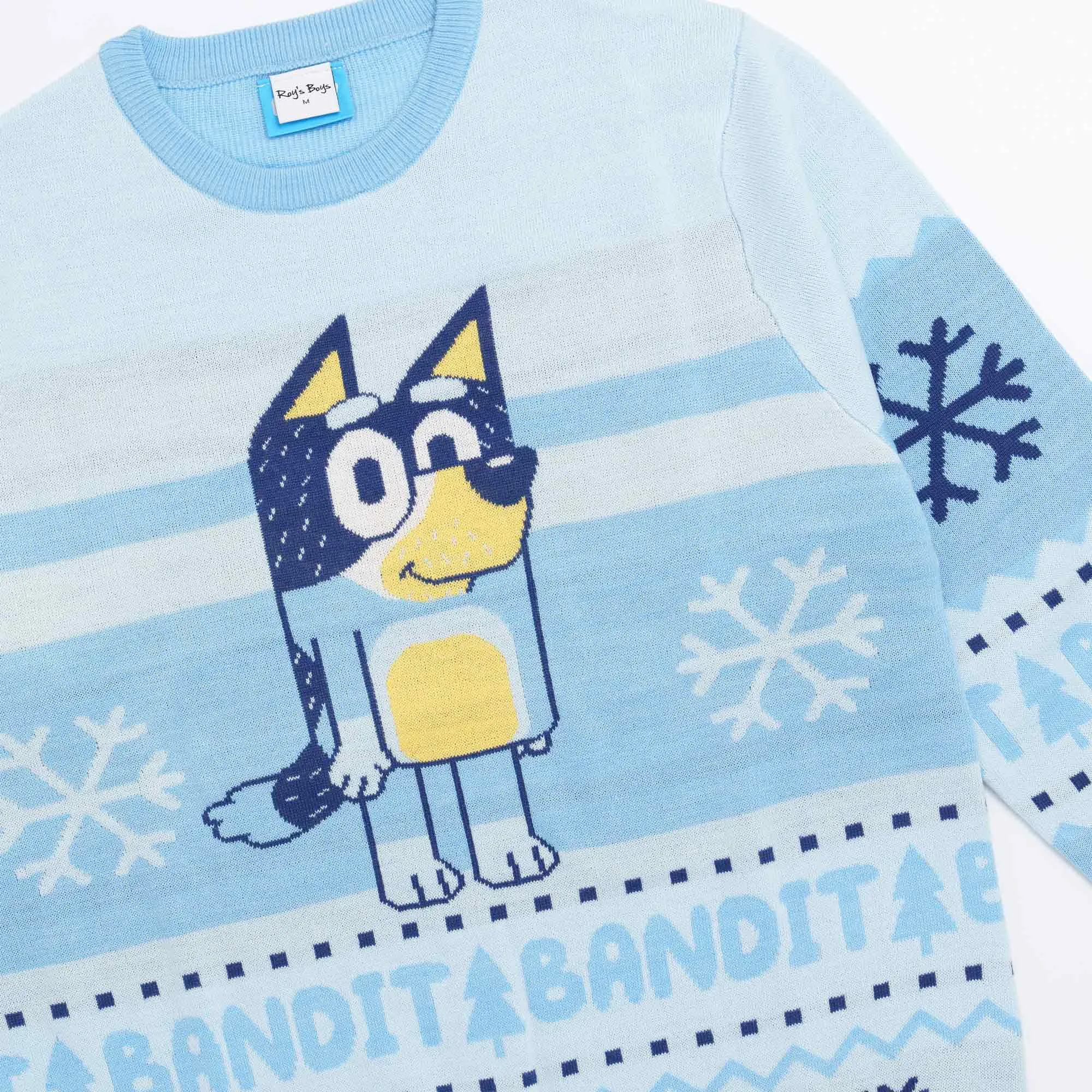 Bluey 'Bandit' Adults Knitted Christmas Jumper