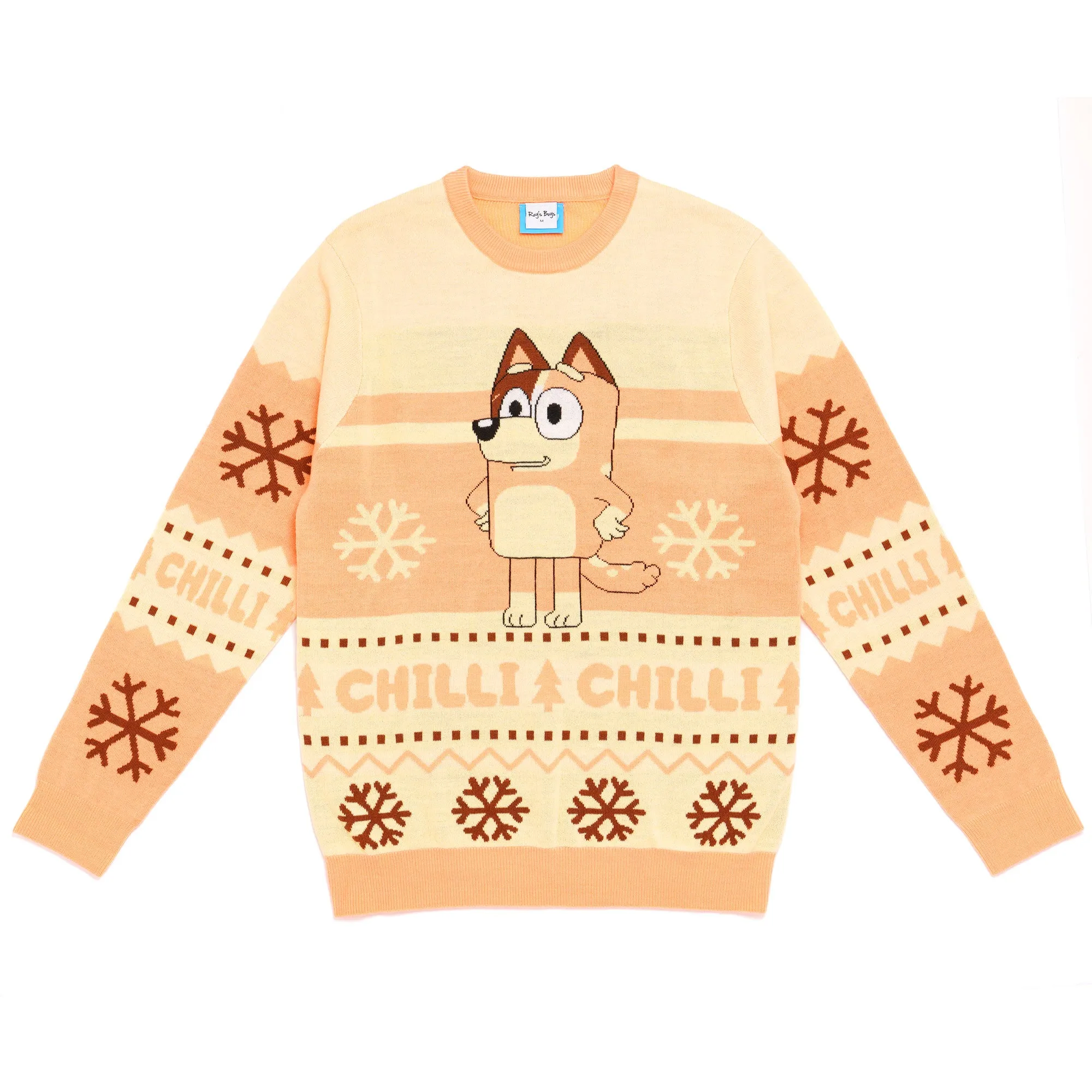 Bluey 'Chilli' Adults Knitted Christmas Jumper