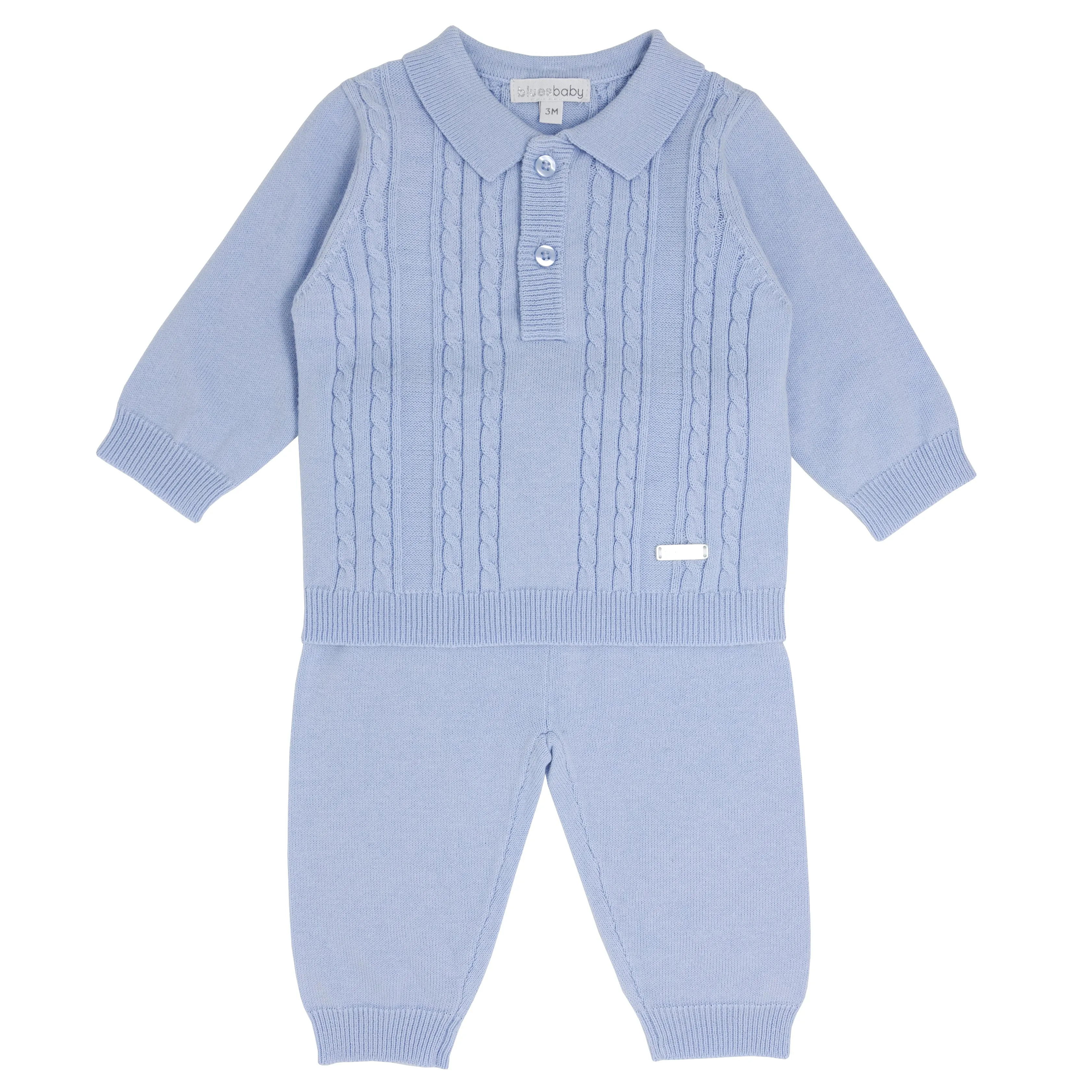 Boys Cable and Rib Knitted Set