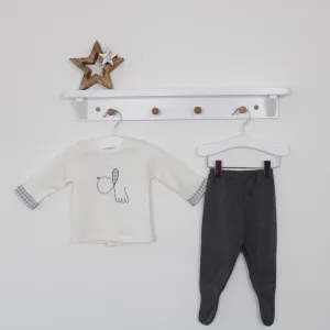 Boys Gingham Dog Print Set