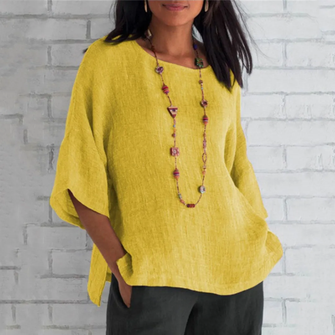 Brittli® | Blouse Casual Linen For Everyday Suitable For Women