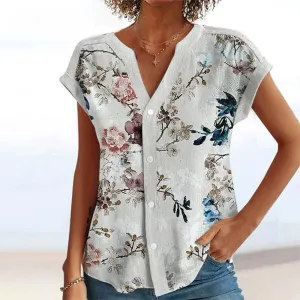 Brittlyn® | Blouse Casual Floral Print, Breathable