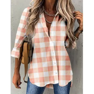 Brunna® | Casual Checked Blouse