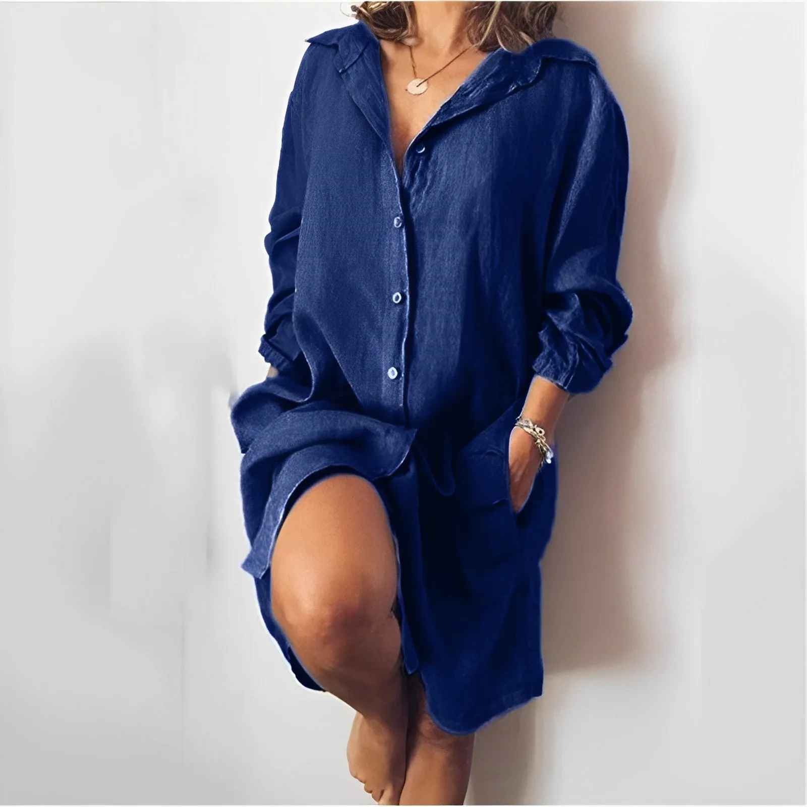 Bubbie® | Casual Linen Blouse For Everyday Wear