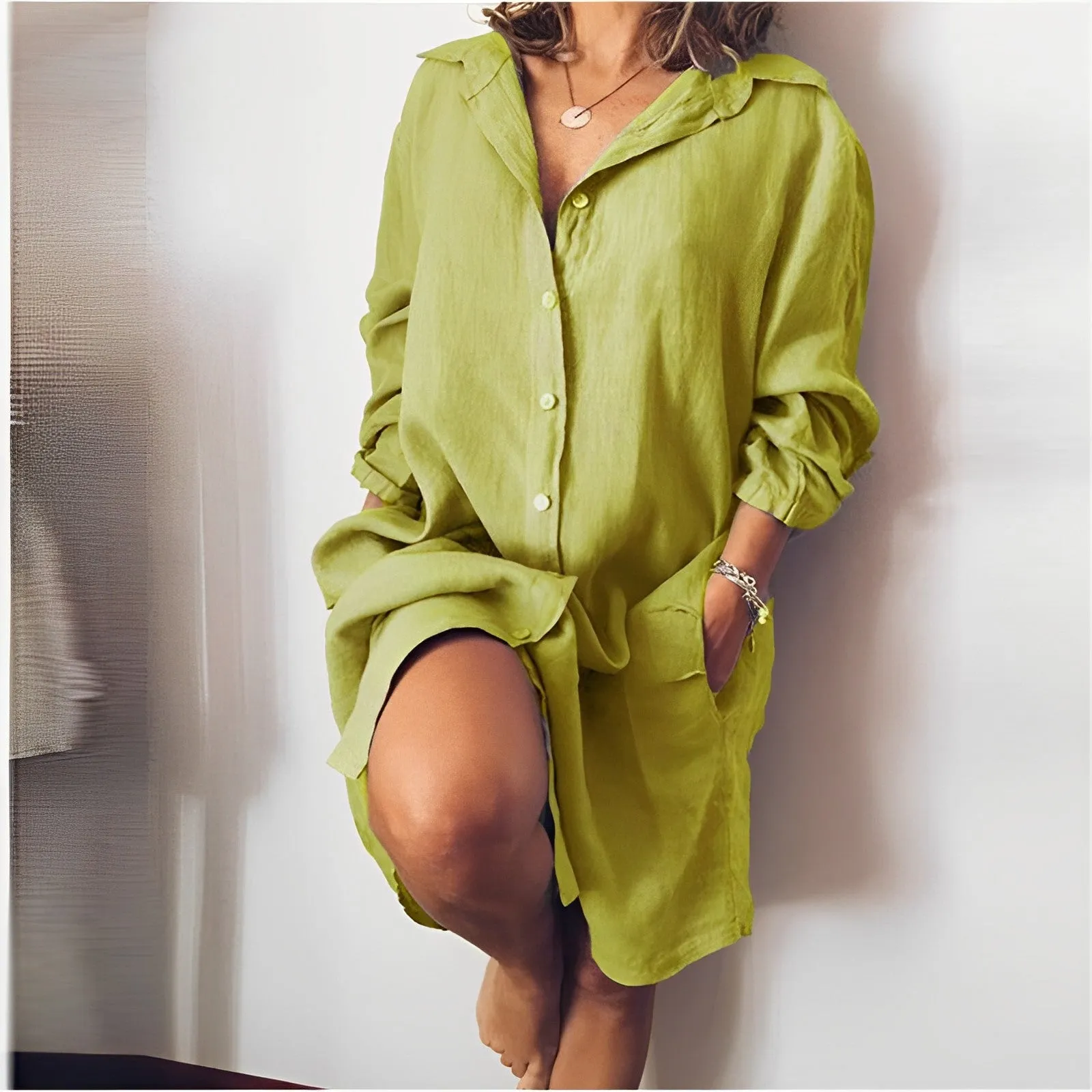 Bubbie® | Casual Linen Blouse For Everyday Wear