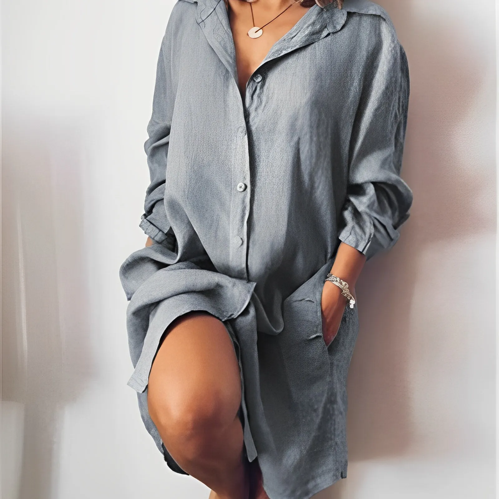 Bubbie® | Casual Linen Blouse For Everyday Wear