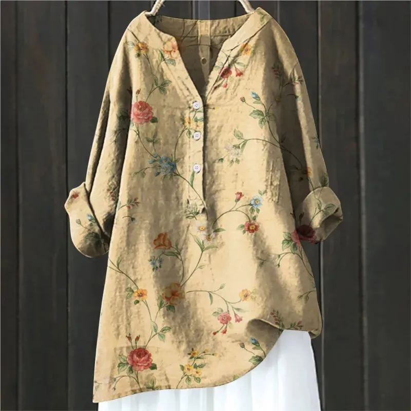 Bucaro® | Casual Floral Print Blouse