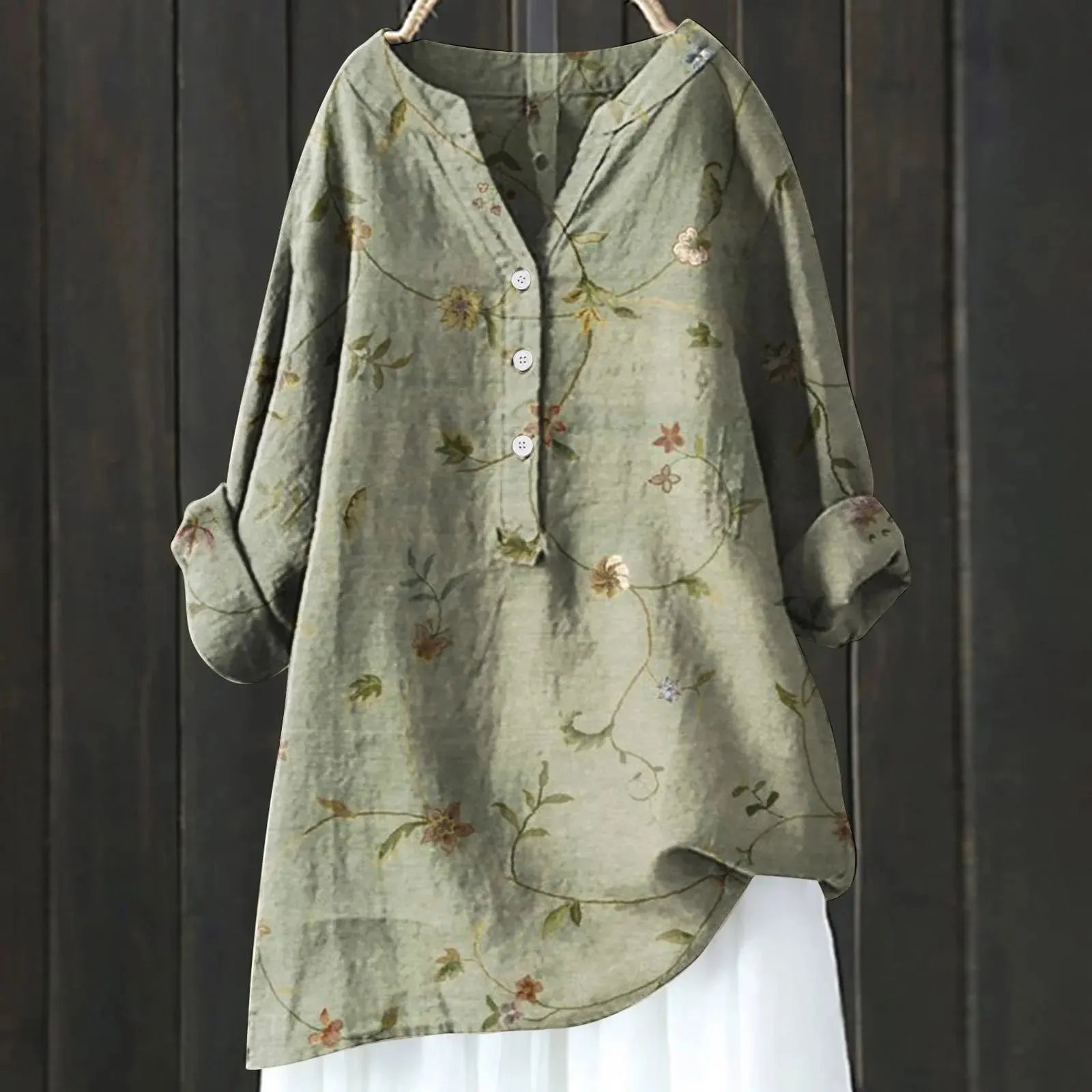 Bucaro® | Casual Floral Print Blouse