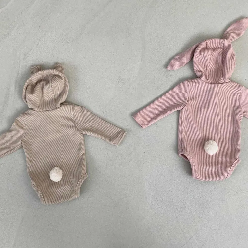 Bunny Baby Bodysuit | Blush