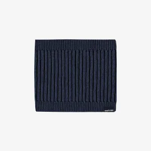 Cache-cou en tricot marine-gris, bébé || Navy-gray knitted neck warmer, baby