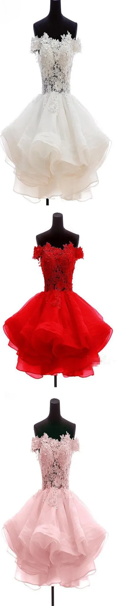 Charming popular lace off shoulder different color lovely unique homecoming prom dress,BD0085