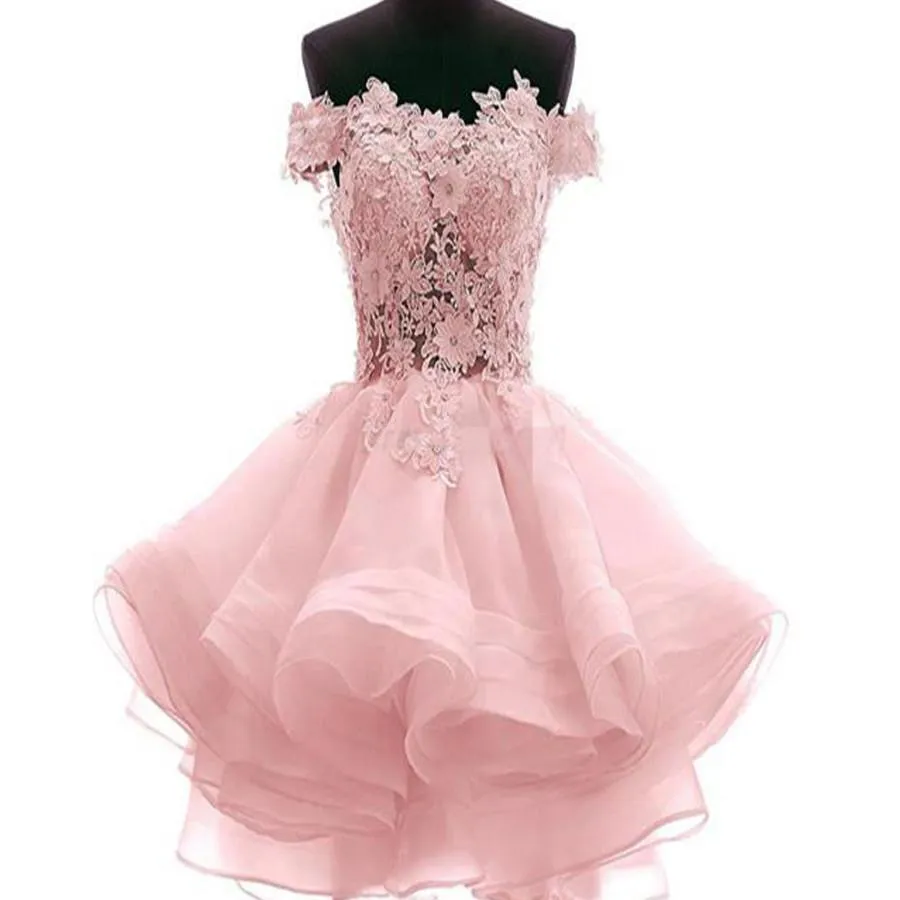 Charming popular lace off shoulder different color lovely unique homecoming prom dress,BD0085