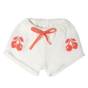 Cherries Jacquard Knit Shorts