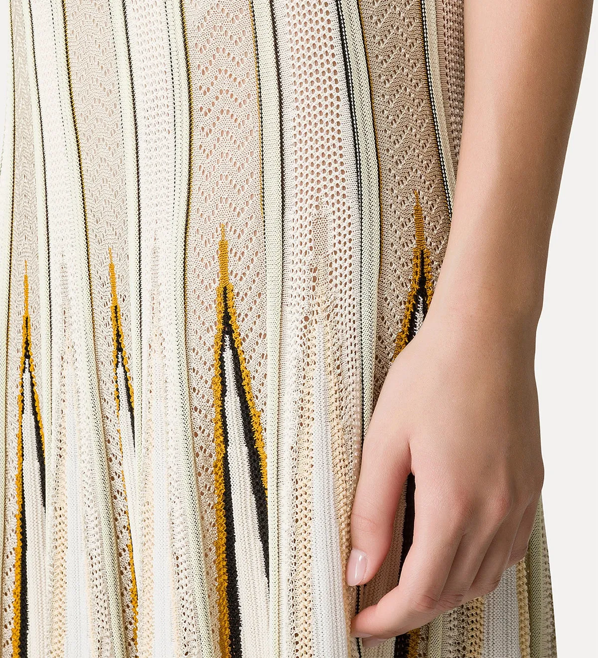 Chevron Stitch Skirt - Bamboo