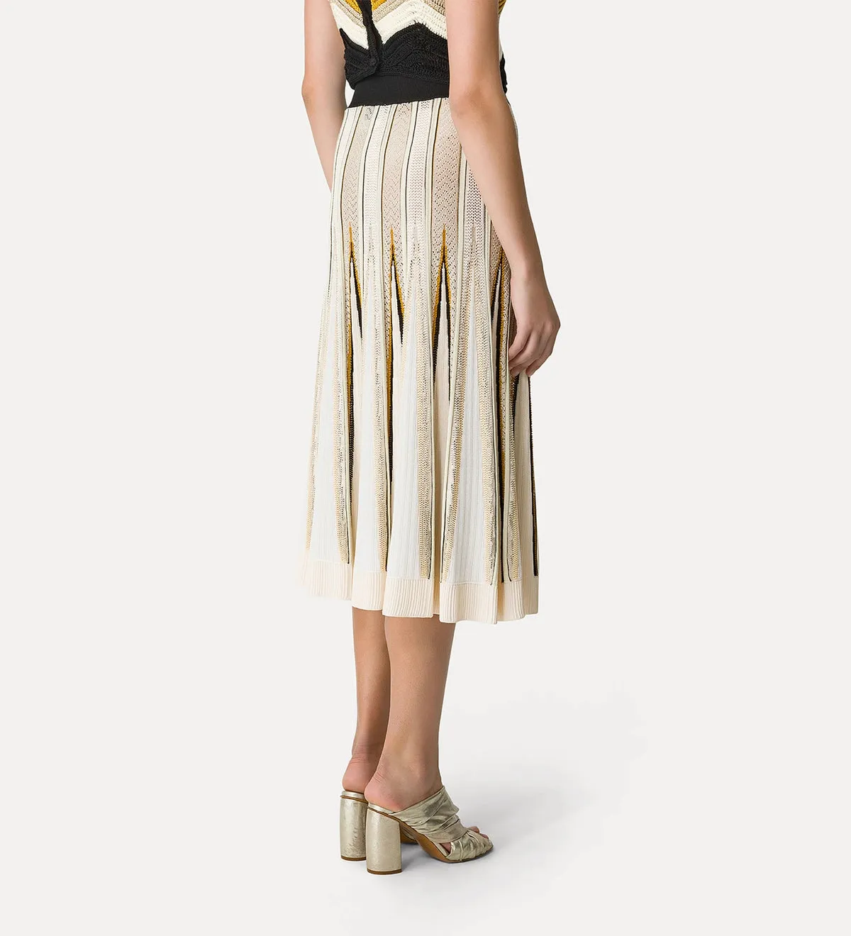 Chevron Stitch Skirt - Bamboo