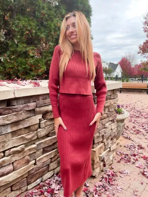 Comfort & Joy Knit Skirt Set