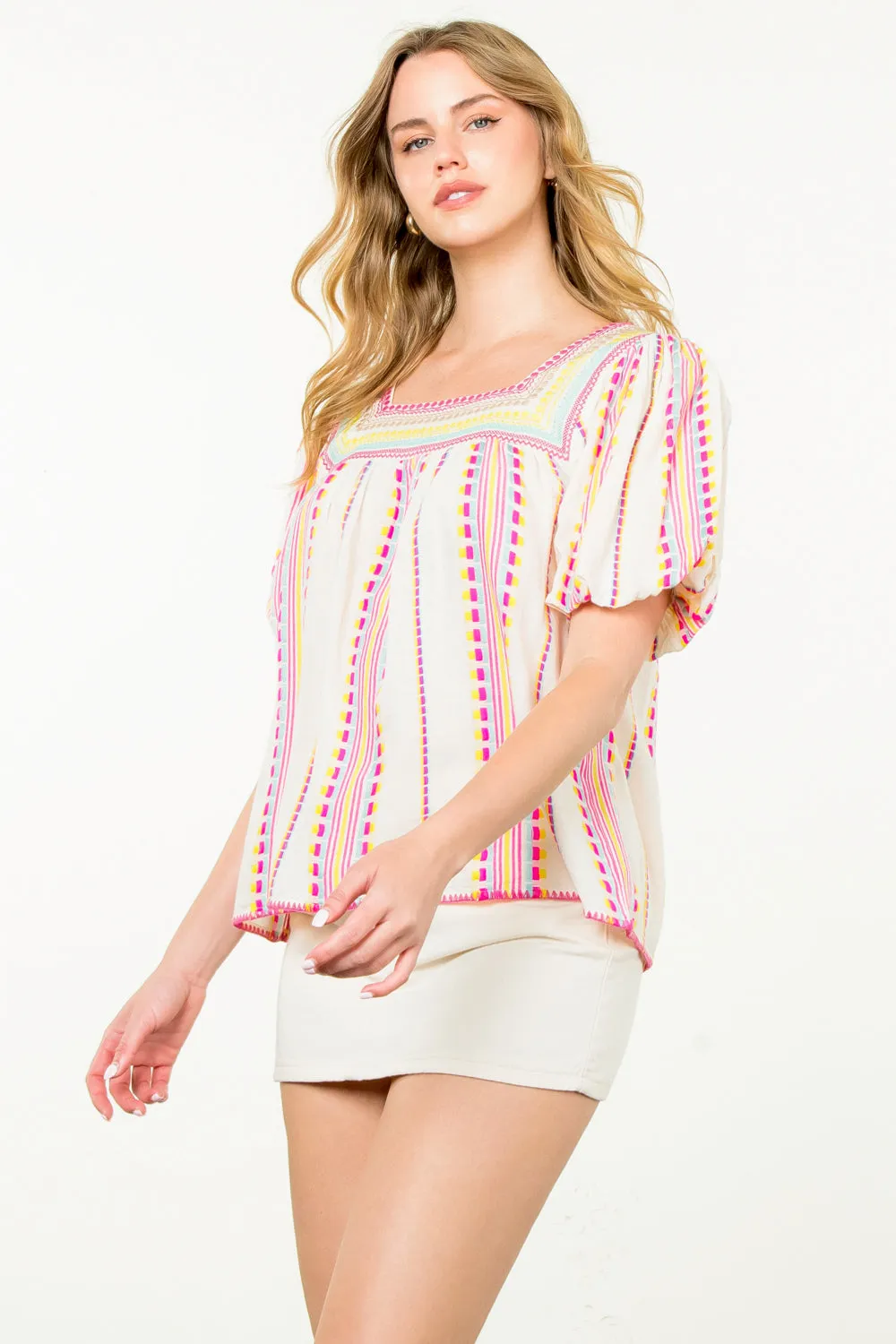 Confetti Stitch Top