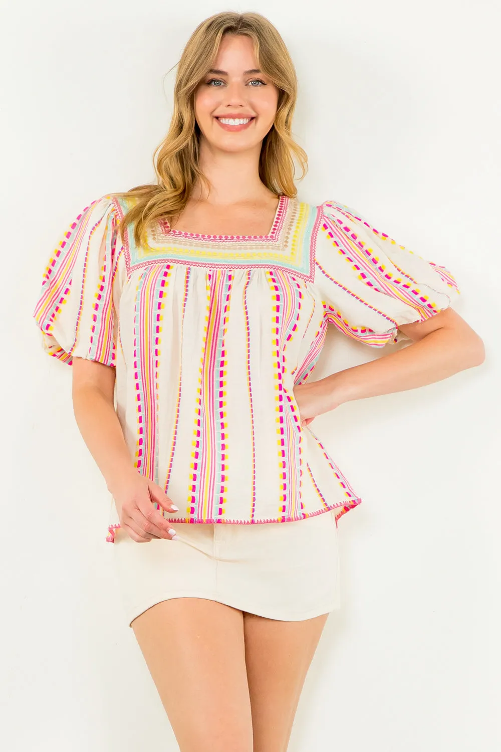 Confetti Stitch Top