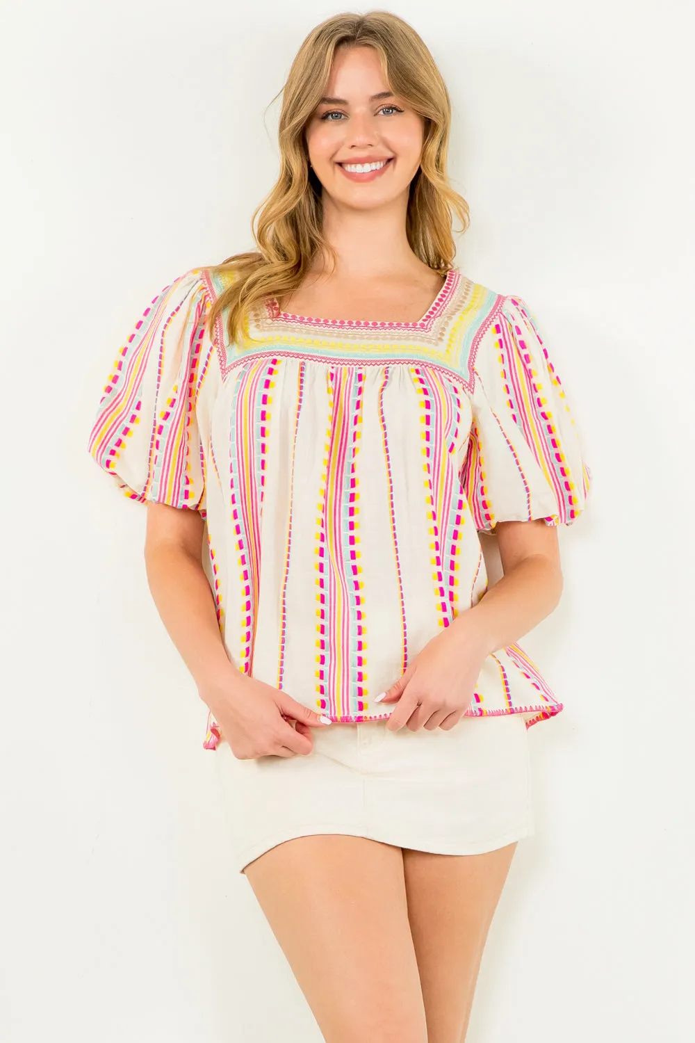 Confetti Stitch Top