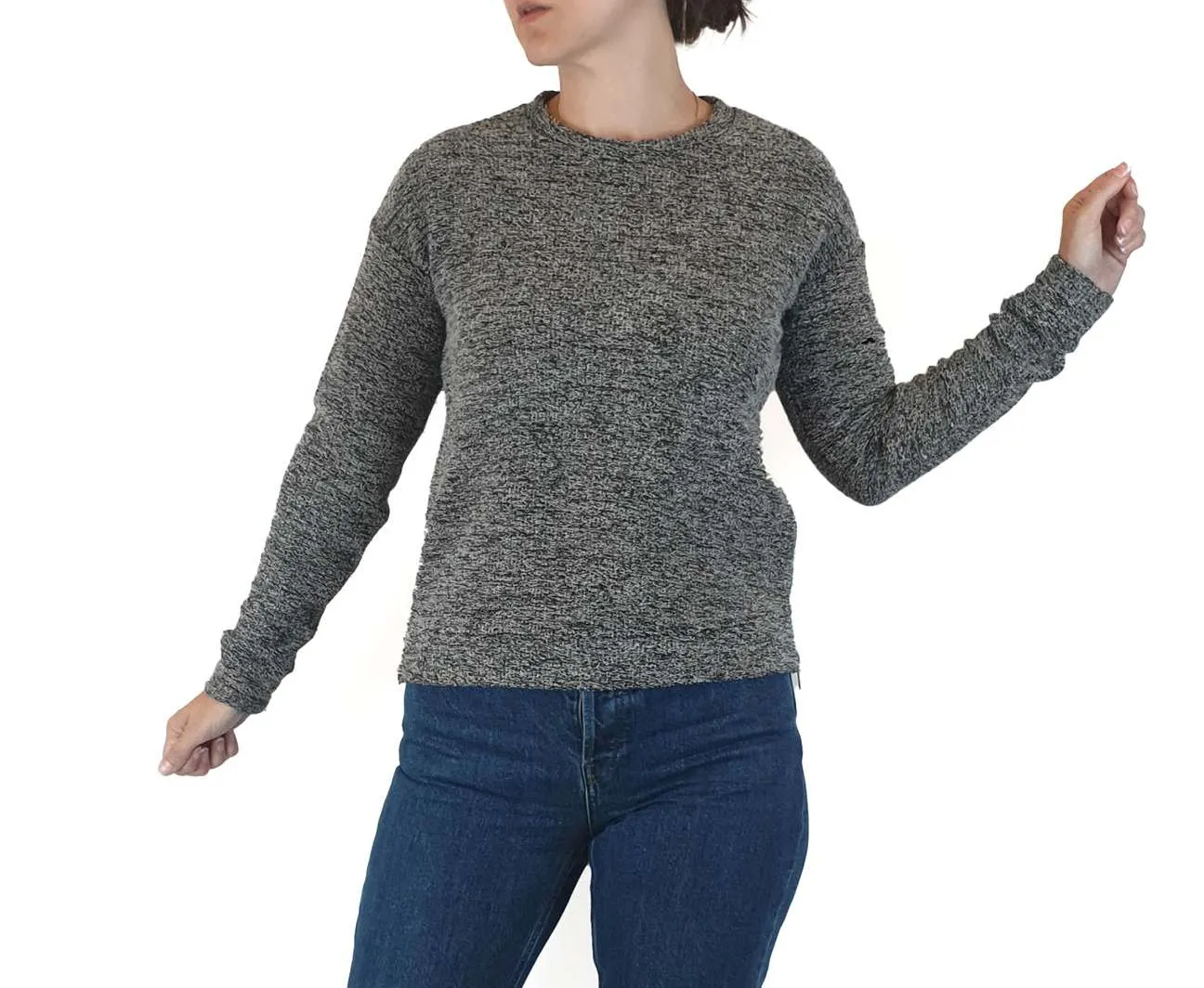 Cos grey cotton mix jumper size XS (best fits 6-8)