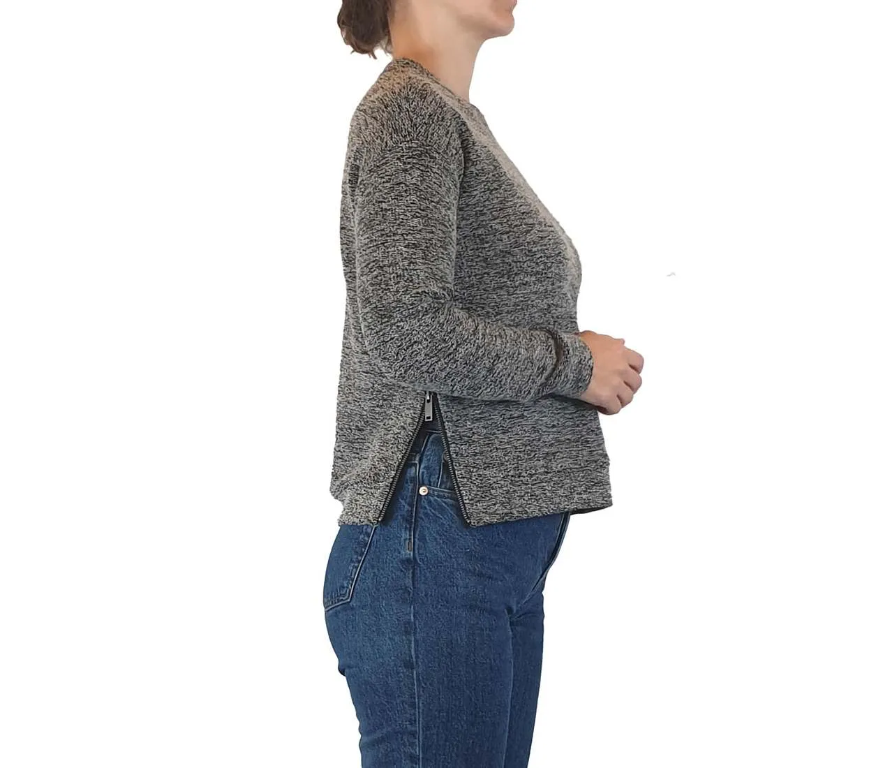 Cos grey cotton mix jumper size XS (best fits 6-8)