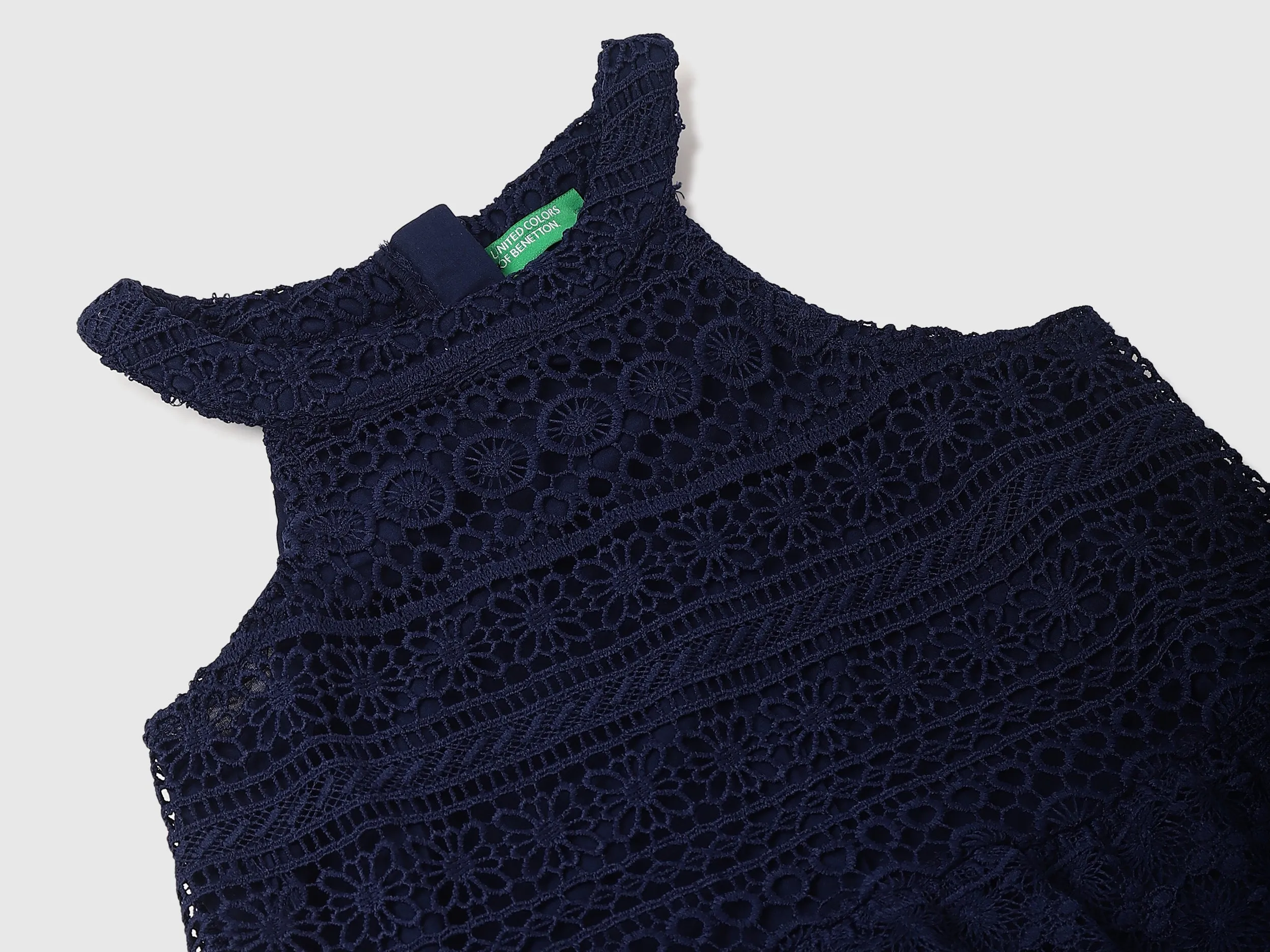 Cotton Embroidery Halter Neck Girls Dresses
